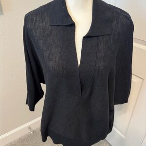 Banana Republic Elegant Black Sweater Top